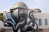 Street art project 'Djerbahood' in Erriadh