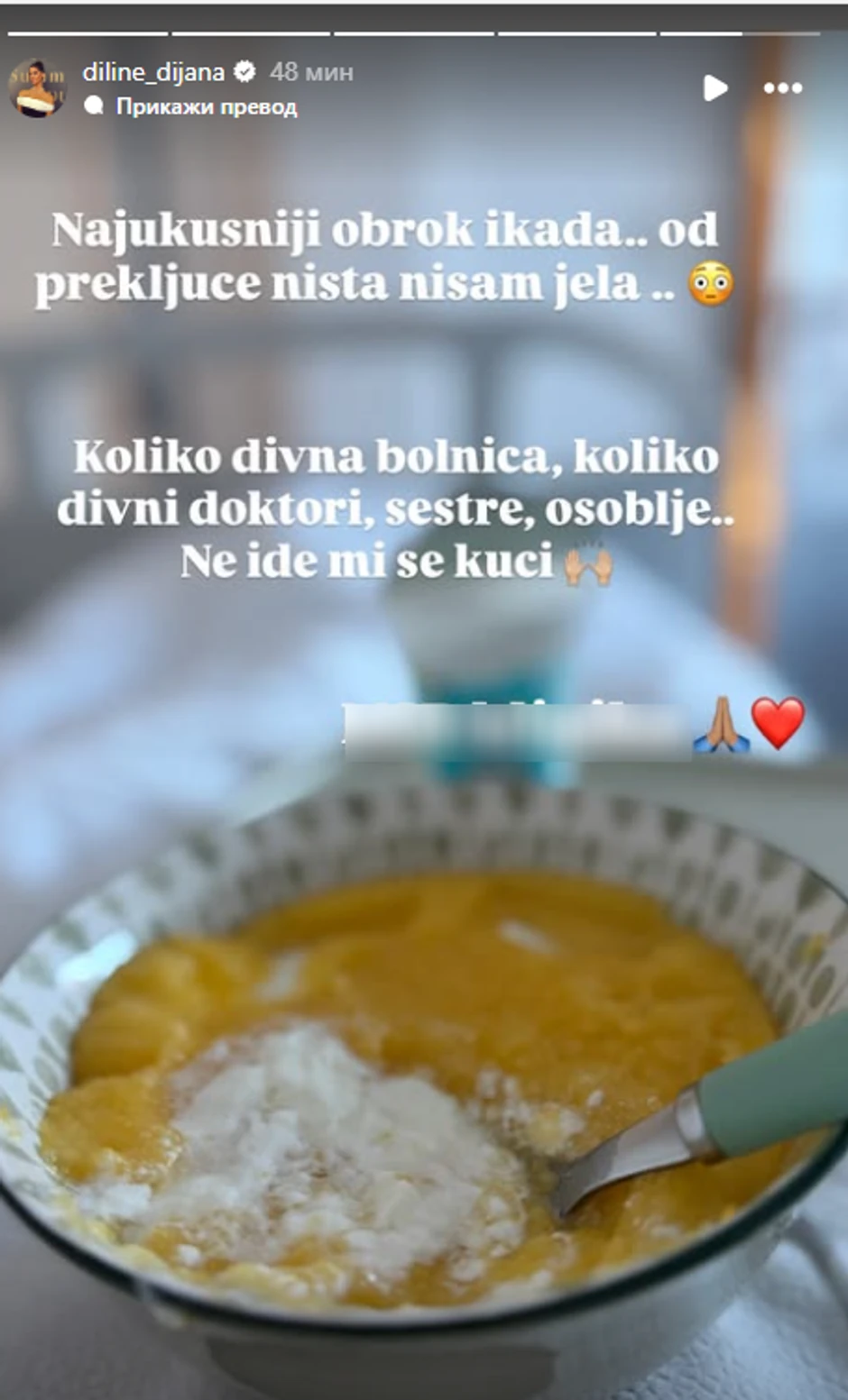 Prvi obrok nakon 3 dana