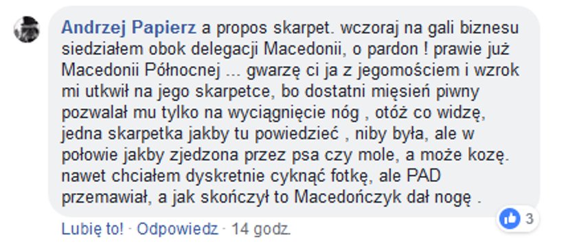 Dziwaczny wpis wiceszefa MSZ. Czemu go skasował?