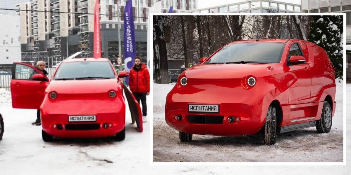 Pokazano rosyjski samochód elektryczny. I od razu okrzyknięto go najbrzydszym autem w historii