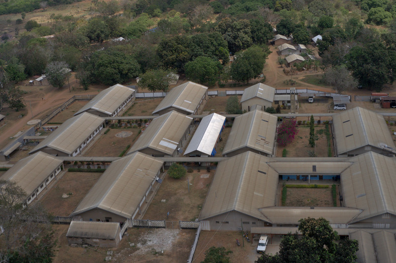 Szpital w Nyangao z lotu ptaka. Fot.  Bożydar Pająk
