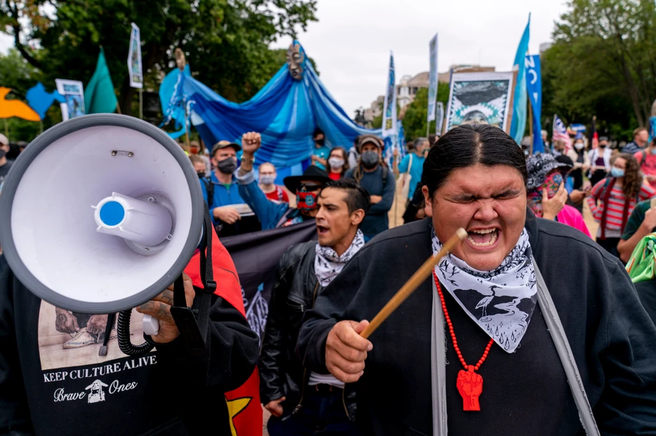 Klimatski protest ispred Bele kuće