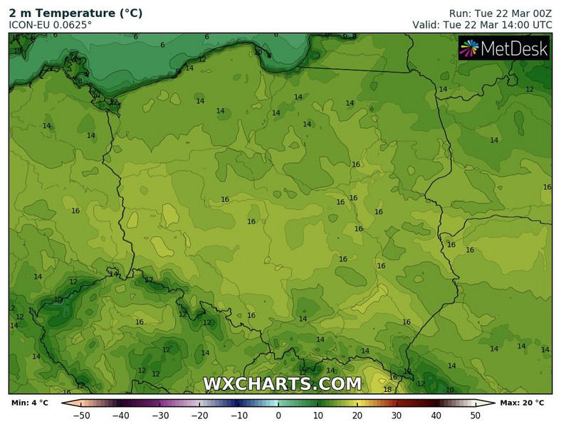 Temperatura miejscami przekroczy 15 st. C