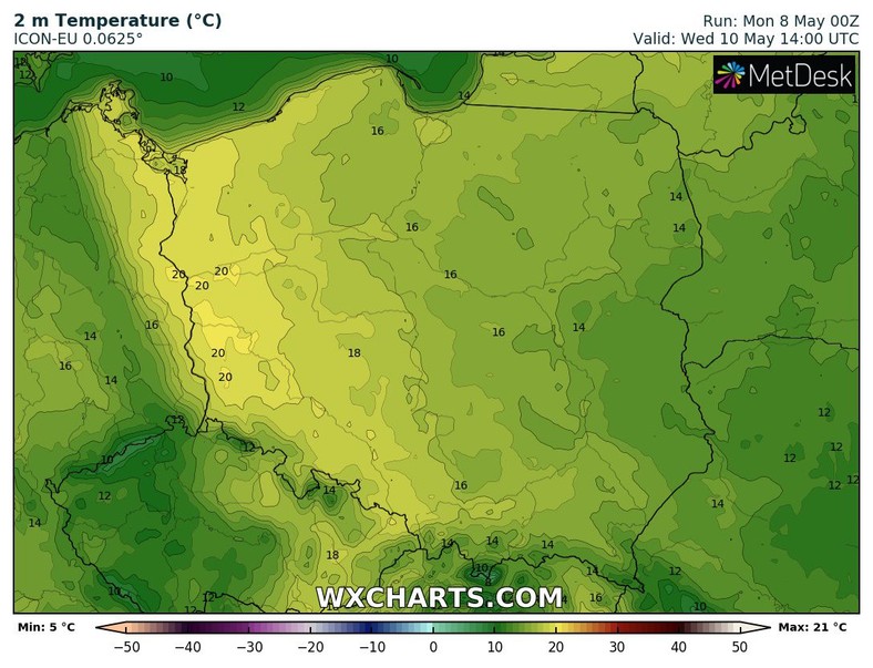 Temperatura wzrośnie i miejscami zacznie osiągać ok. 20 st. C.