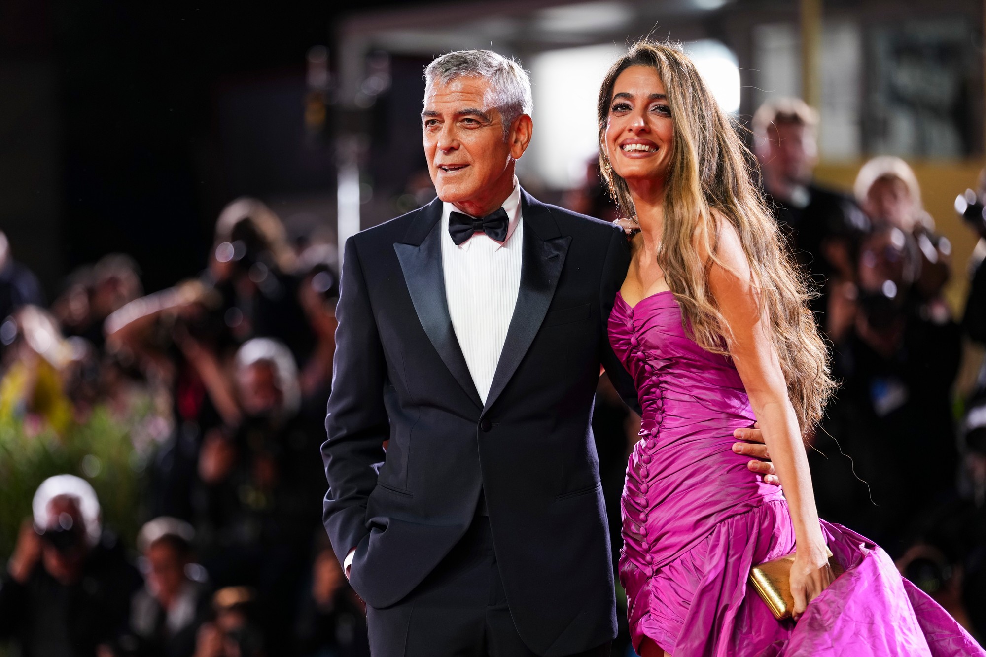 Filmový festival v Benátkach - Amal Clooney a George Clooney.