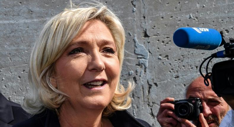 French far-right leader Marine Le Pen shared the gruesome images in December 2015, a few weeks after IS jihadists killed 130 people in Paris