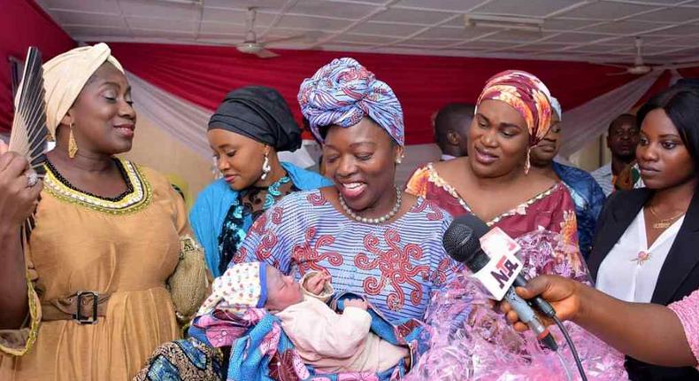 1st baby of the year 2021 showered with gifts (Premium Times)