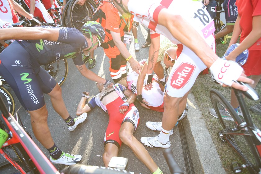 Masakra na finiszu etapu Tour de Pologne!