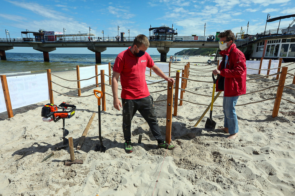 Budowa plaży sektorowej w Międzyzdrojach