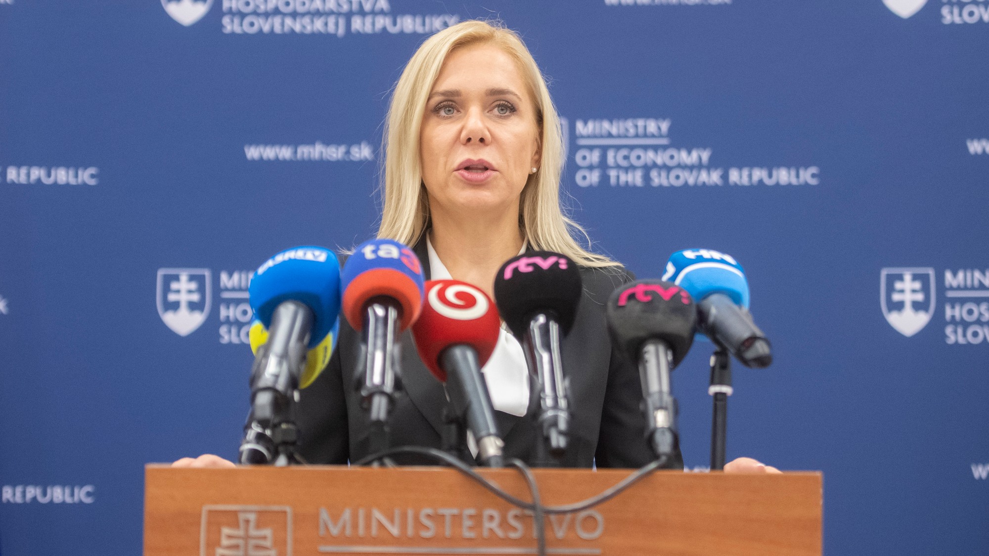 Podpredsedníčka vlády a ministerka hospodárstva SR Denisa Saková.