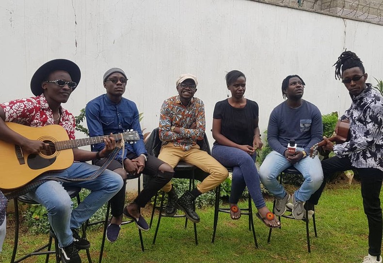 Sol Generation members and Crystal Asige. 