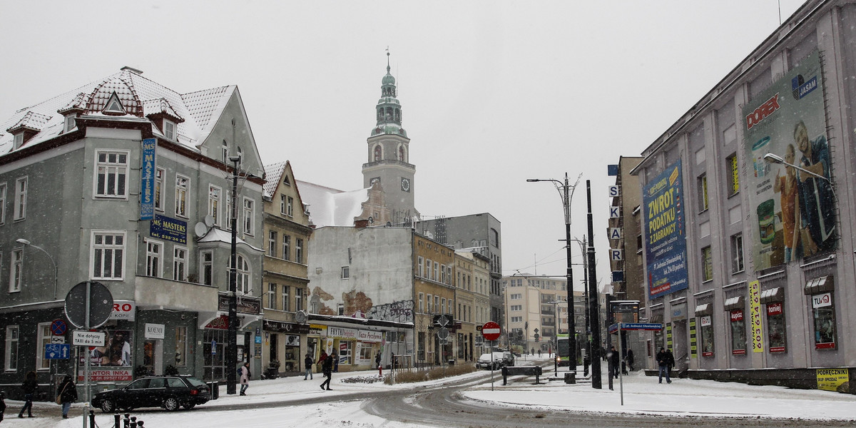 Olsztyn zimą