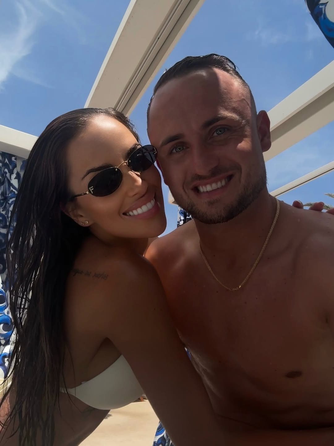 Moderátorka Simona Leskovská a futbalista Stanislav Lobotka.