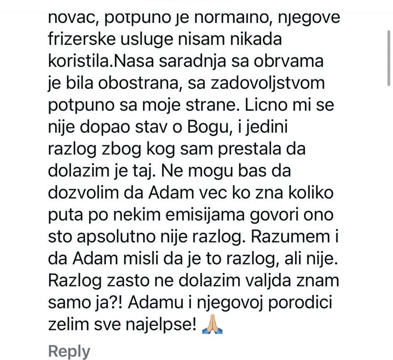 Seka Aleksić o svađi sa Adamom Adaktarom