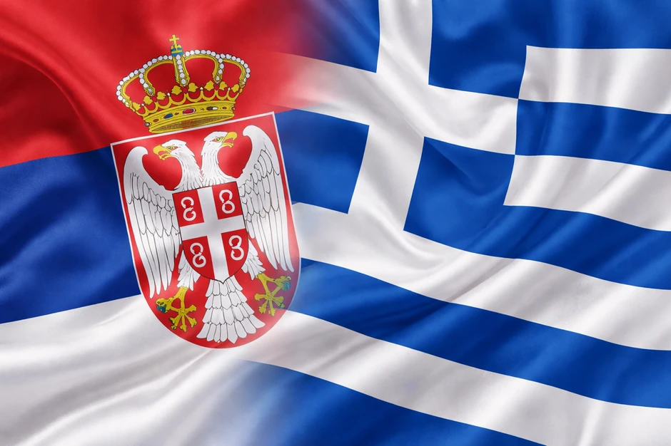 Srpska i grčka zastava 