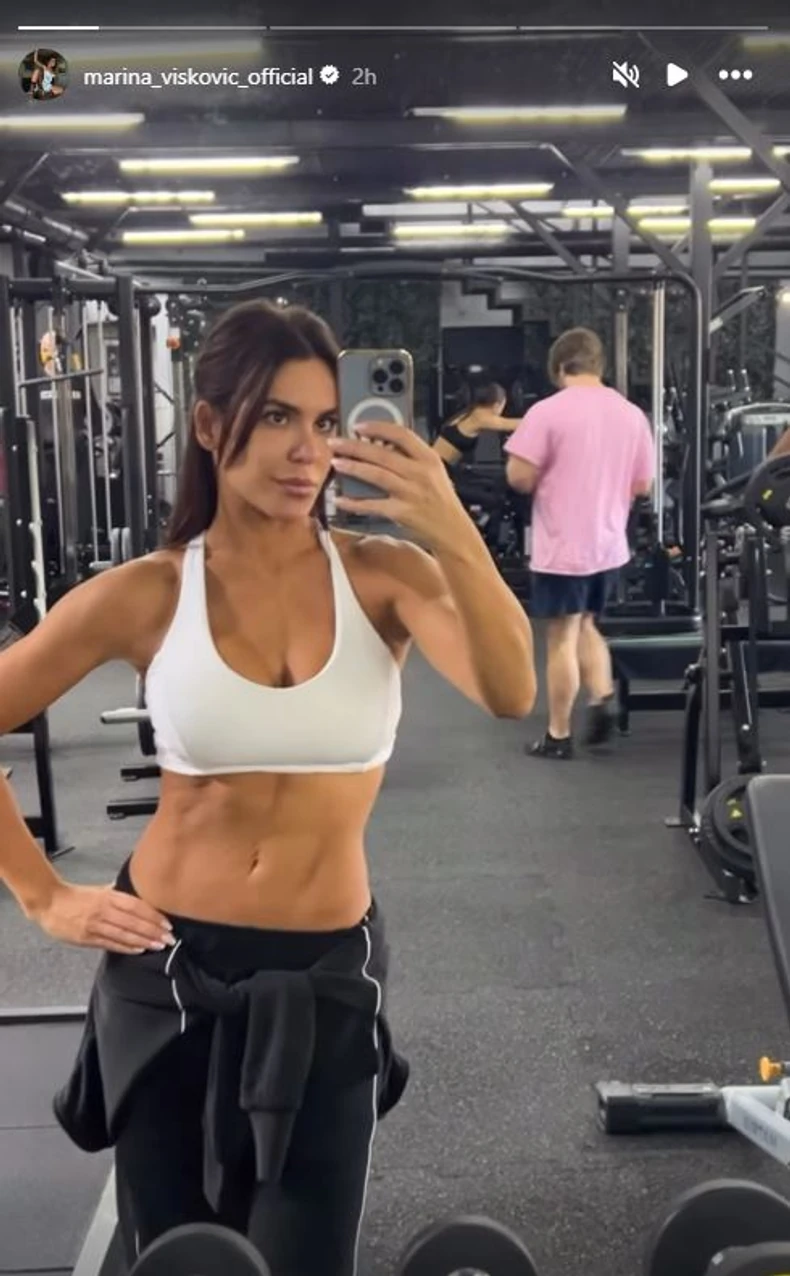 Marina Visković u teretani pokazala definisane mišiće