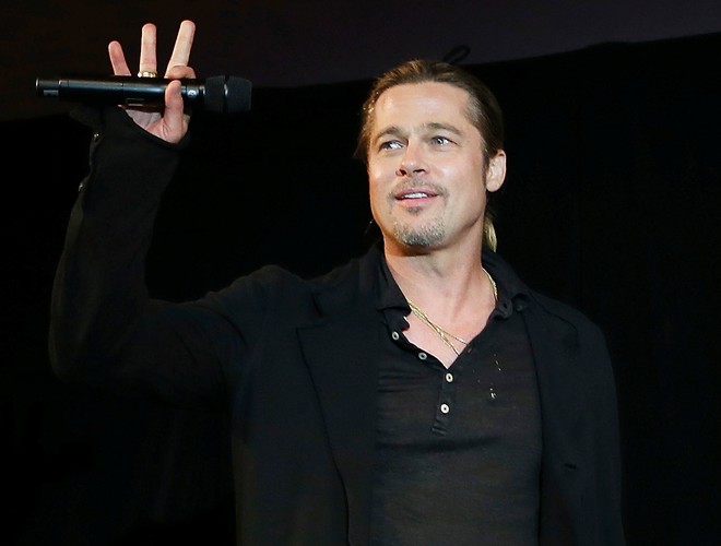 Brad Pitt na premierze w Sidney