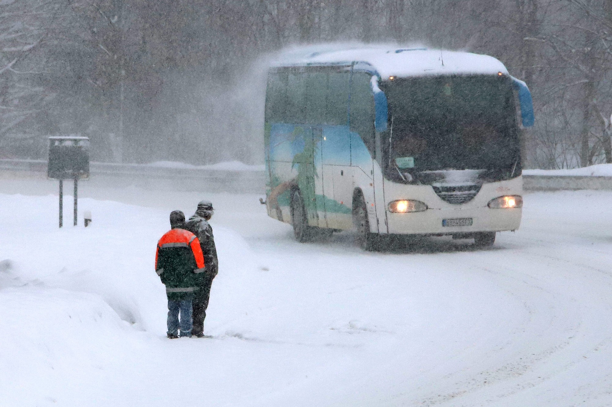 Slovensko zasiahlo sneženie.