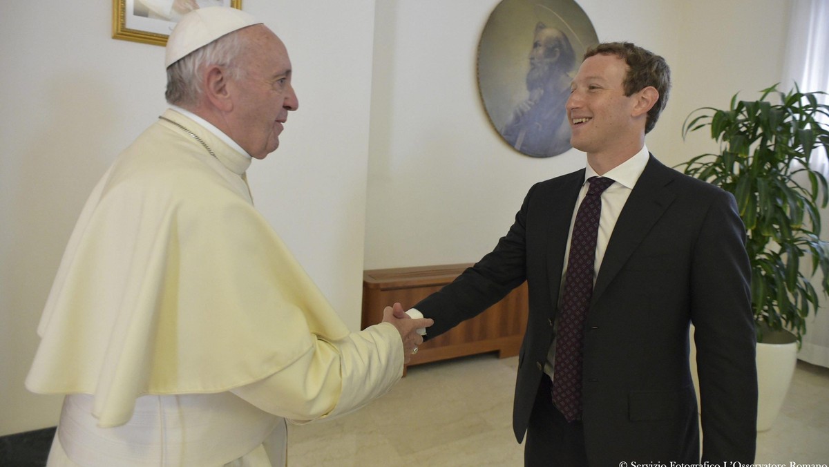 VATICAN FACEBOOK  (Pope Francis receives Mark Zuckerberg)