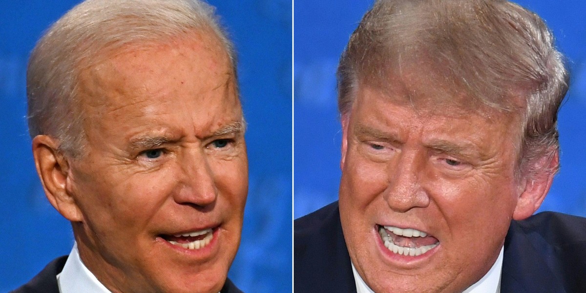 Od lewej: Joe Biden i Donald Trump.