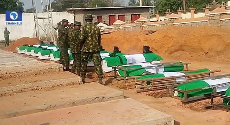 Nigerian soldiers buried in Kaduna State [Channels TV]