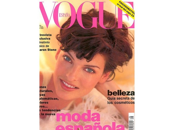 A tak prezentowała się Evangelista niespełna 2 dekady temu. Okładka „Vogue”, 1992
