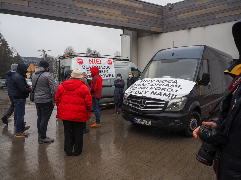 Protest mieszkańców Nowosolnej