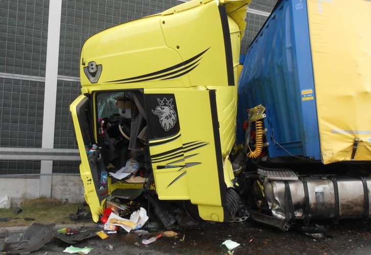 Wypadek na autostradzie A1