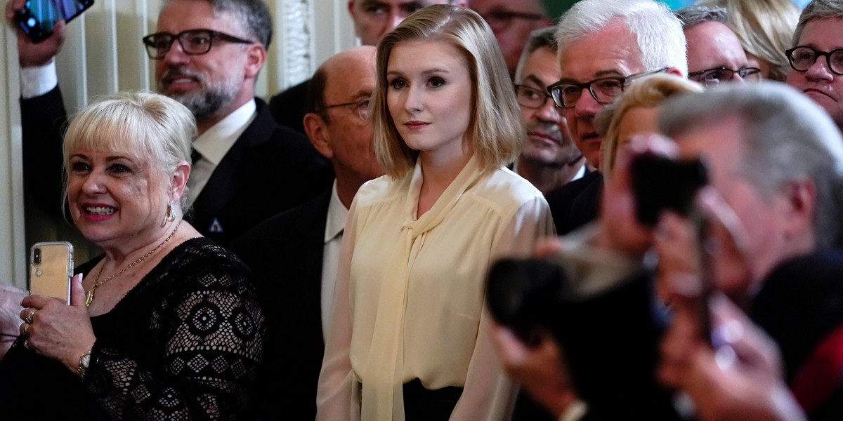 Kinga Duda na bankiecie w Białym Domu