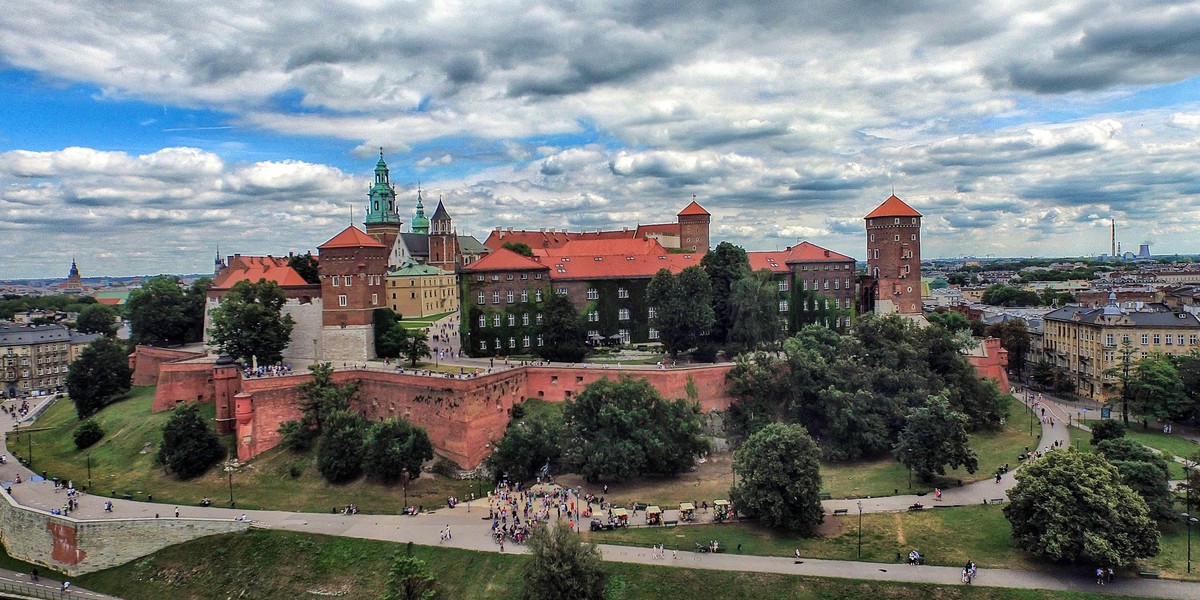 Kraków z lotu ptaka