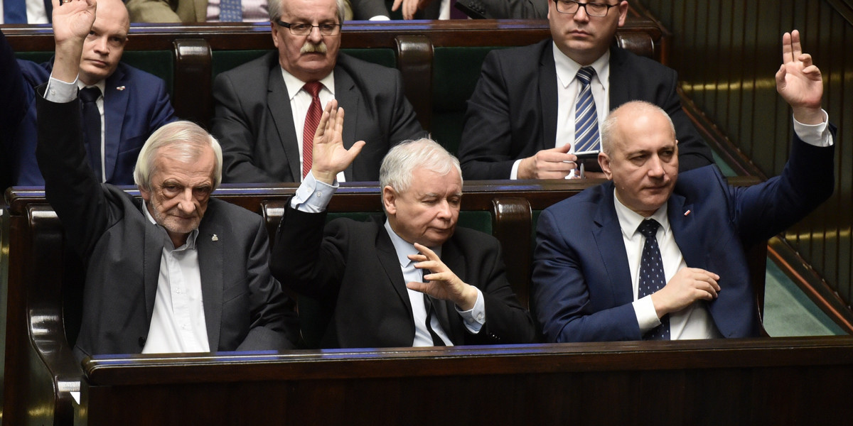 Ryszard Terlecki, Jarosław Kaczyński i Joachim Brudziński