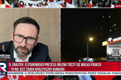 Daniel Obajtek w TV Republika. "Potworne kłamstwo i manipulacja" premiera