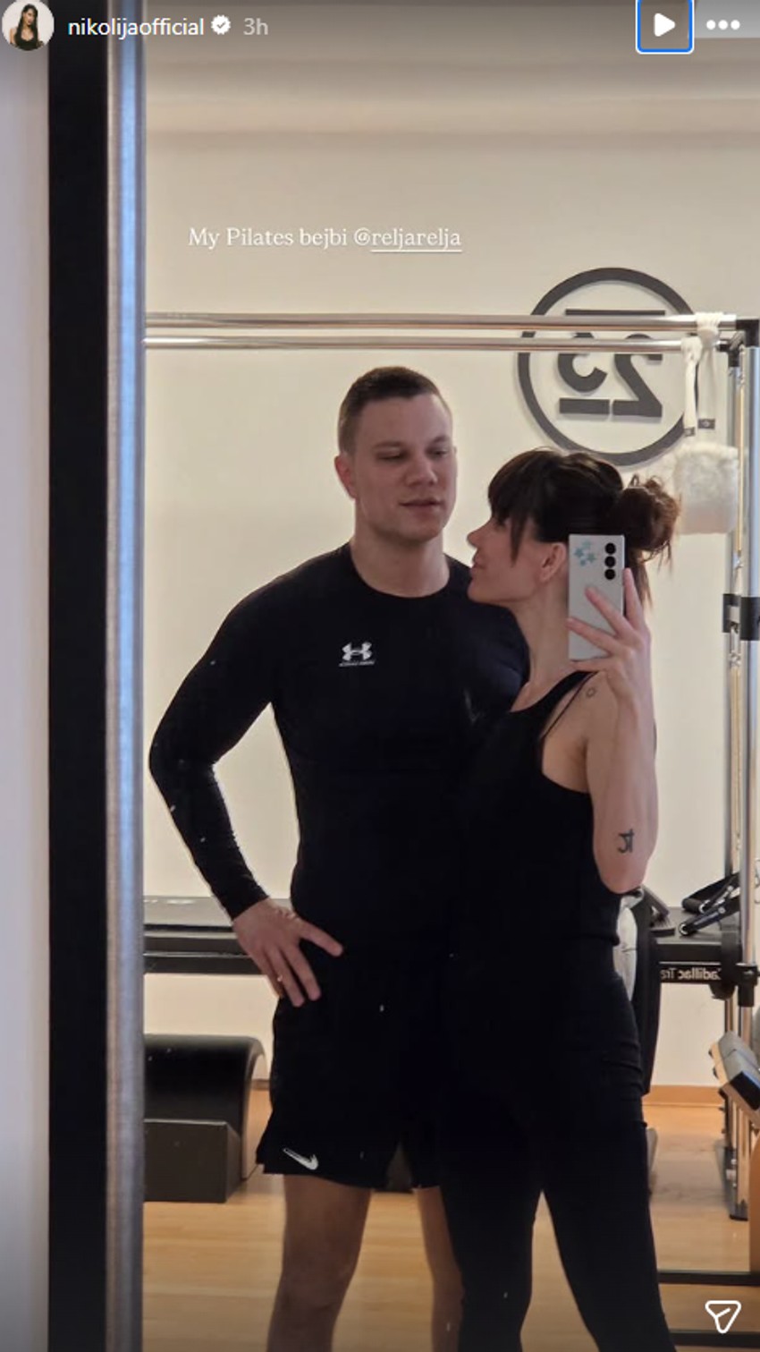 Nikolija i Relja na treningu