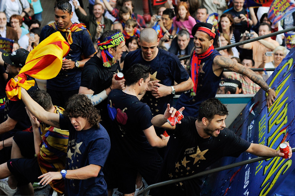 FC Barcelona świętuje mistrzostwo z kibicami