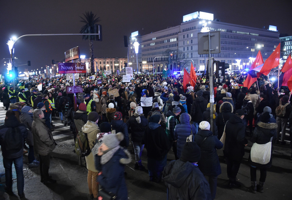 WARSZAWA CZARNA ŚRODA STRAJK KOBIET (protest)