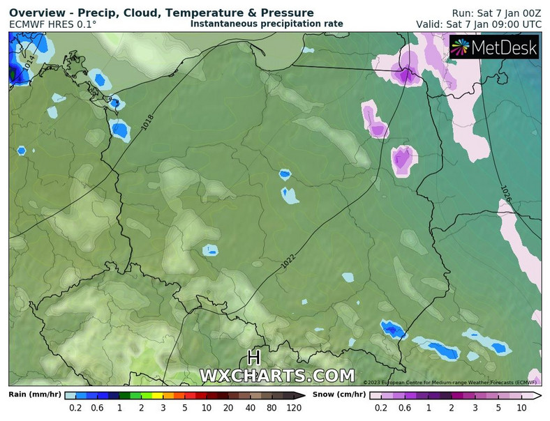 Sobota przyniesie znacznie mniej opadów niż ostatnie godziny