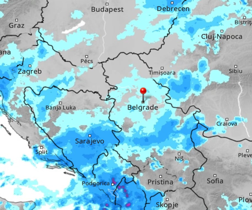 U utorak, u 4 ujutru, u celoj zemlji padaće kiša