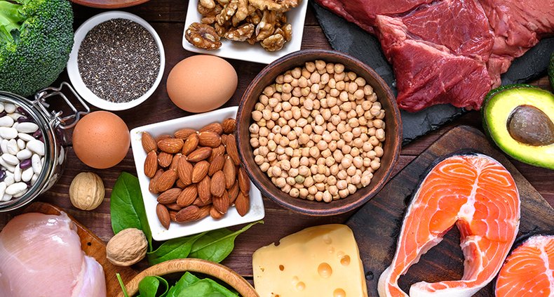 Eating protein-rich foods 