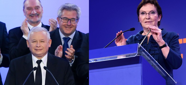 Jednym radość, drugim smutek... Partie po ogłoszeniu wyników wyborów. ZDJĘCIA