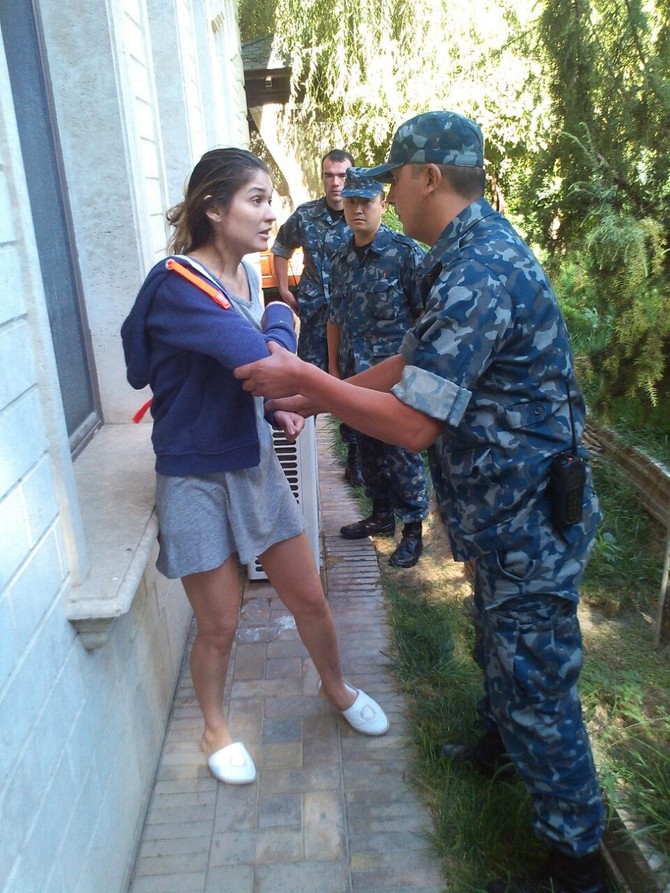 Gulnara Karimova prilikom hapšenja 2014. godine