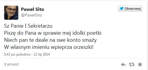 Złośliwe komentarze z Twittera