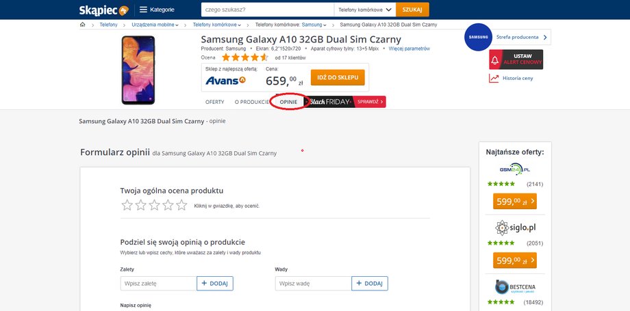 Jak sprawdzić opinie?