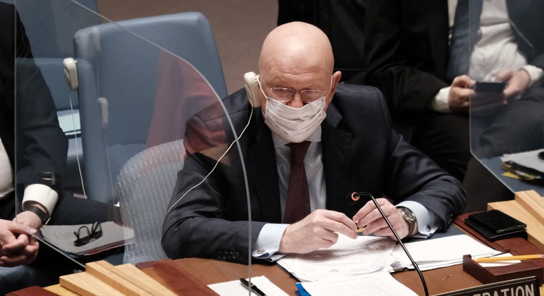 Russia's Ambassador to the United Nations Vasily Nebenzya.