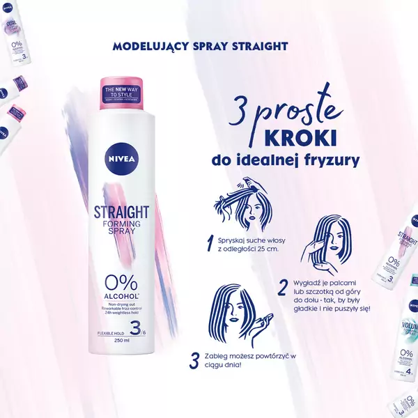 Modelujący Spray Straight - 3 kroki do idealnej fryzury