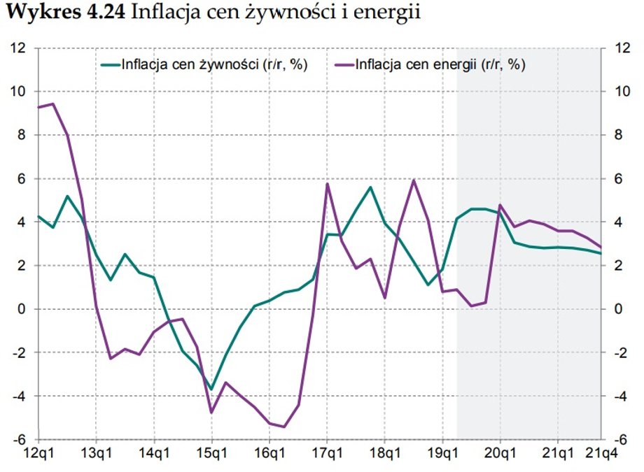 Inflacja cen żywności i energii