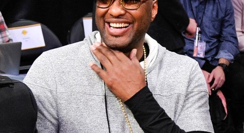 Lamar Odom at the Staples Centre