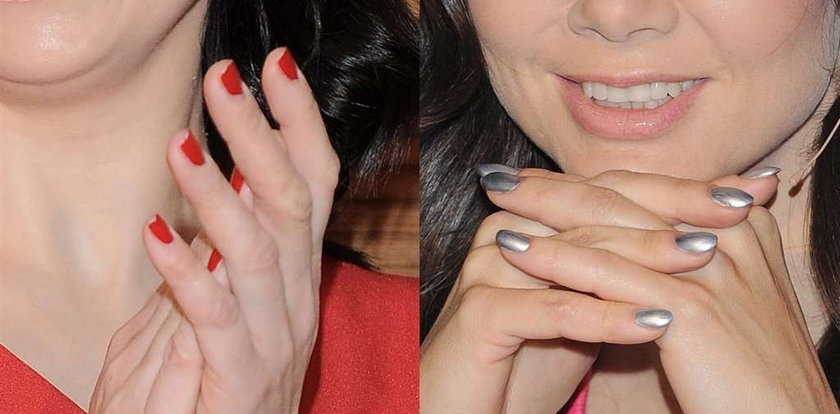 Modne paznokcie: czerwień vs. metal