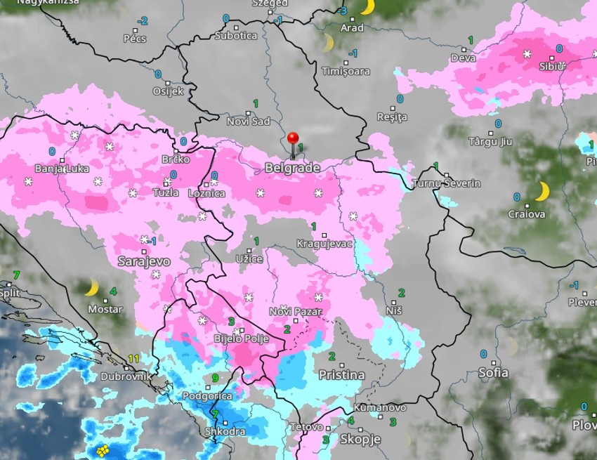 Oblaci nad Srbijom u 6 sati