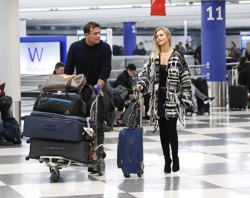 Joanna Krupa i Romain Zago na imprezie