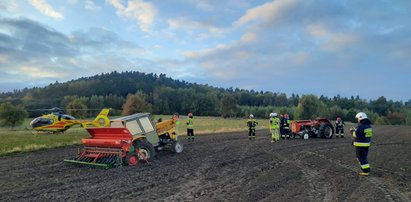 Groza pod Kielcami. 70-letni rolnik zginął na polu w strasznym wypadku